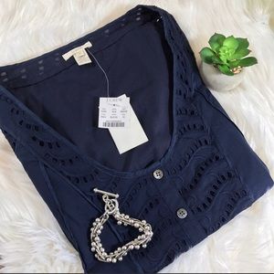 NWT J.Crew Short Sleeve Blouse ( Size 10 )